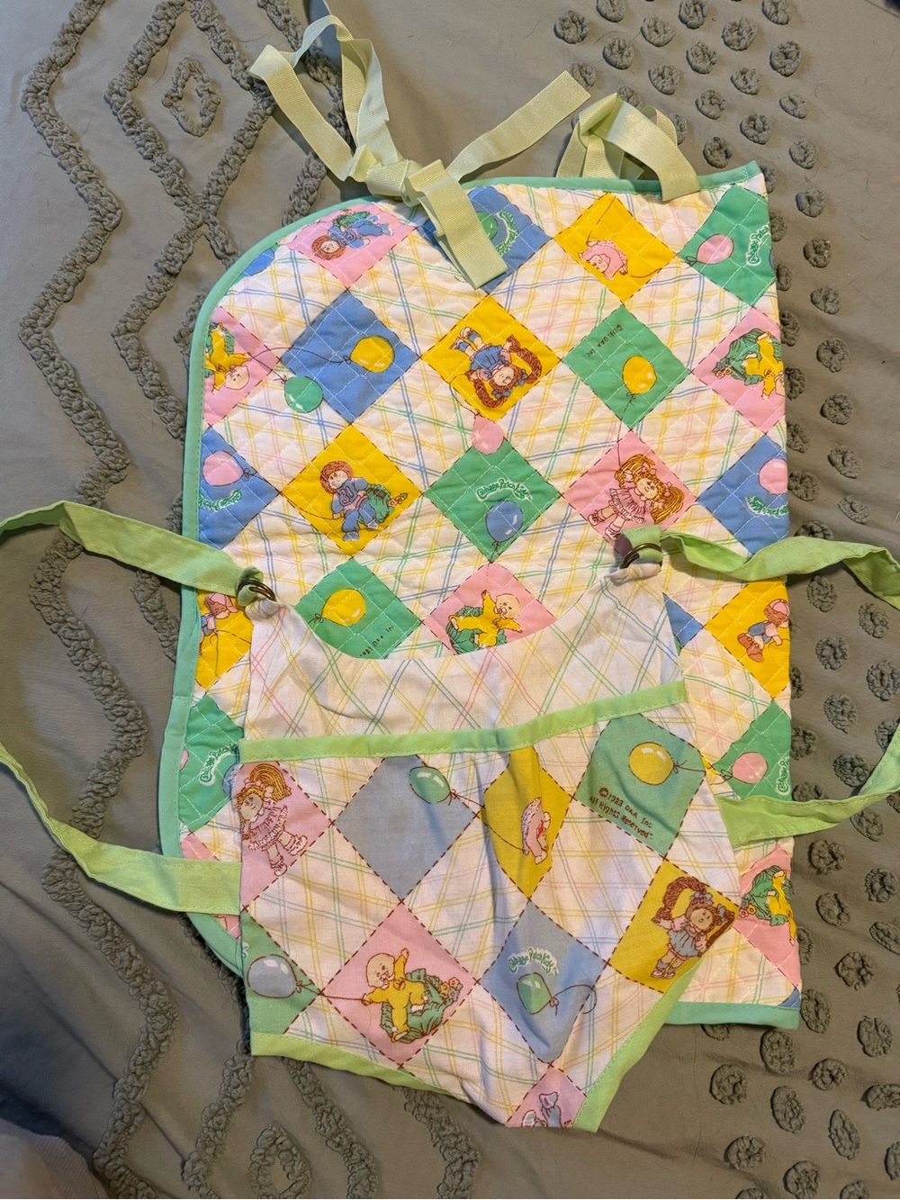 1983 Cabbage Patch Kids Doll Carrier & Doll Sleeping Bag